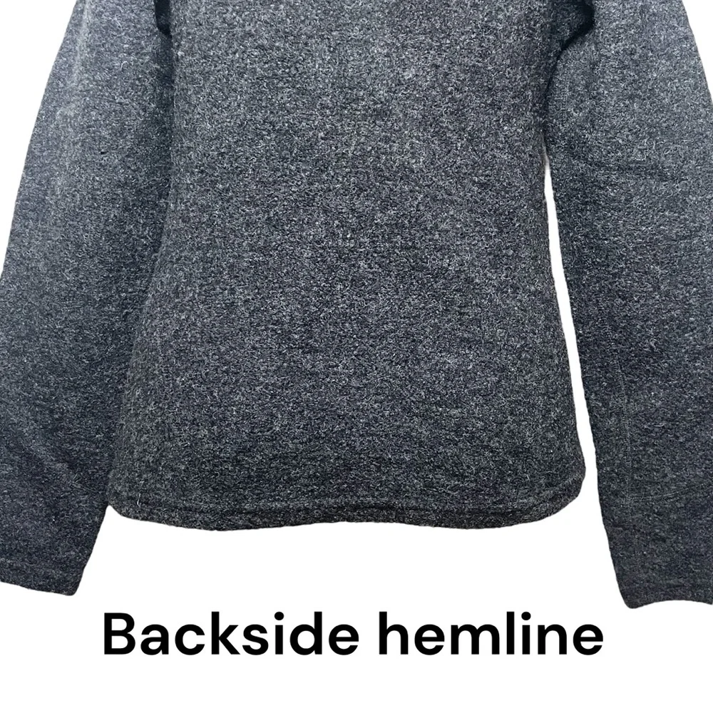 Ibex 100% Merino Wool Jacket Sweater Charcoal Gray Full Zip Fitted USA Made Med - Picture 12 of 16